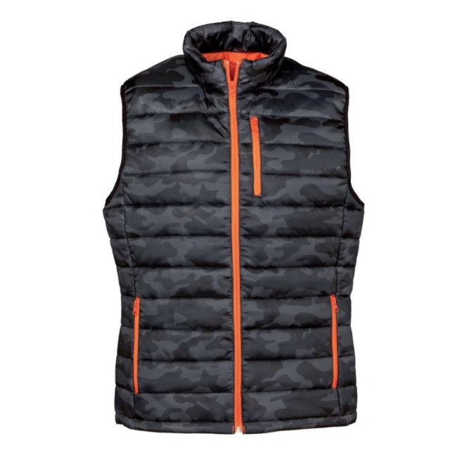 Gesteppte Weste Trekking Camo Blau - City Guard