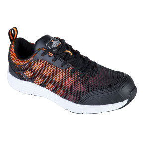 Baskets de Sécurité TOVE Steelite S1P Noir et Orange - Portwest