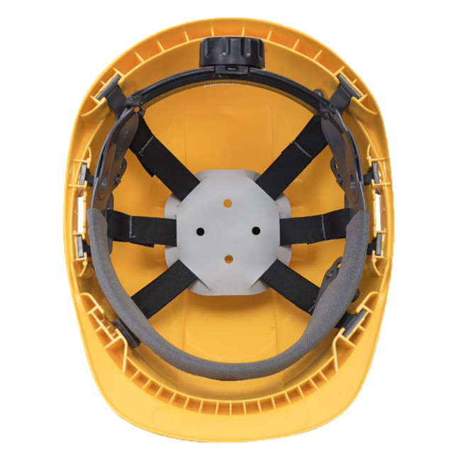 Kask budowlany endurance z wizjerem Żółty - Portwest