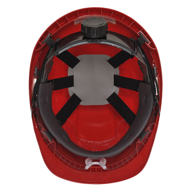 Casque endurance de chantier avec visière Rouge - Portwest