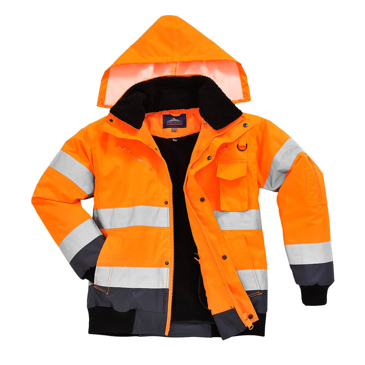 Warnschutzjacke 3-in-1 Orange und Marineblau Portwest
