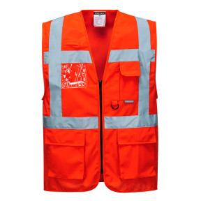 Gilet Hautre Visibilité Executive - Berlin Rouge - Portwest