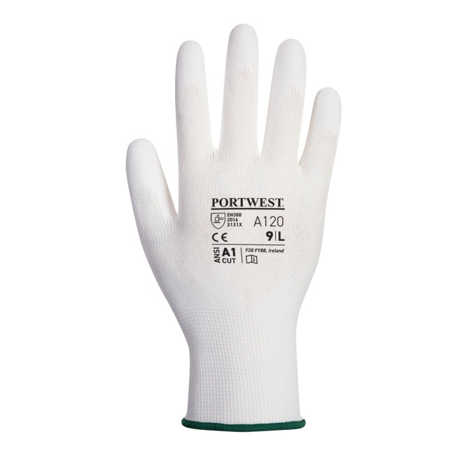 A120 - Gants Nylon enduits PU Blanc - Portwest