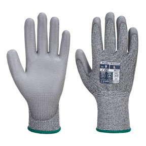 Schnittfester Handschuh Level C mit grauer PU-Beschichtung - Portwest