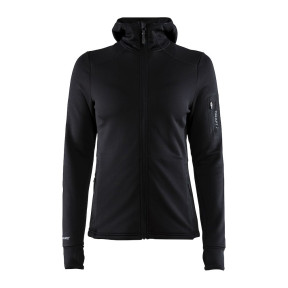 Casaco com capuz polartec preto feminino - Craft Tactical