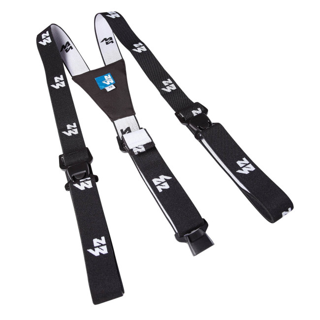 BRETELS ELASTISCHE BAND 3 PLASTIC CLIPS ZWART - North Ways