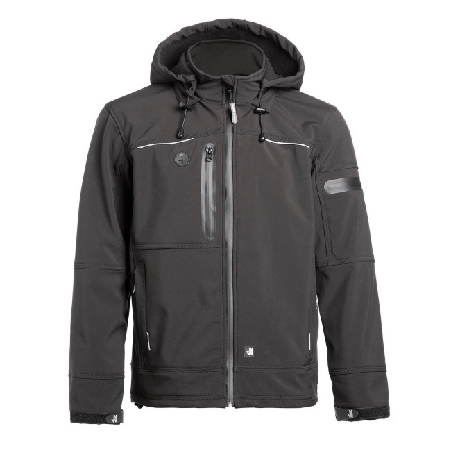 KURTKA SOFTSHELL FLORES CZARNA - North Ways