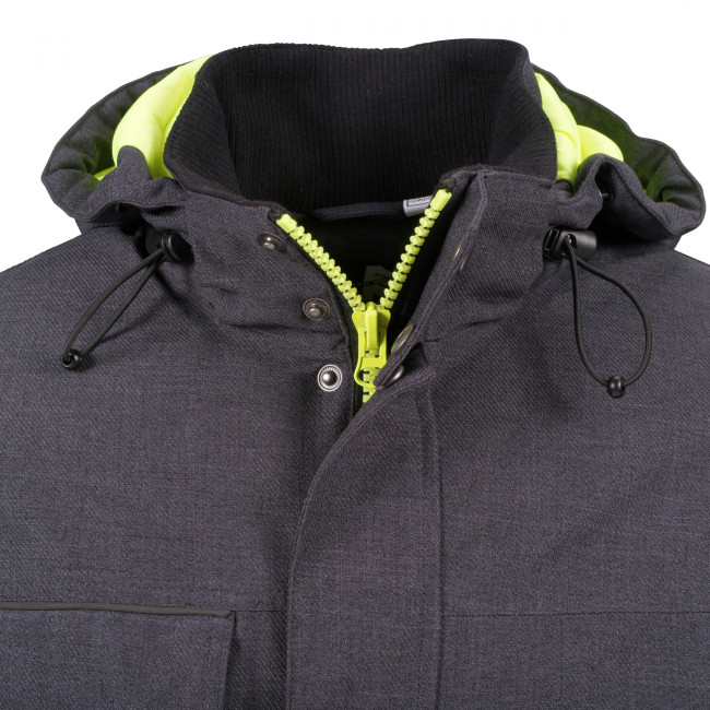 WASSERDICHTE DAUNENJACKE GAROU GRAU MELIERT - North Ways