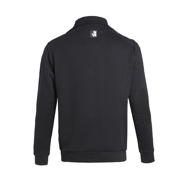 STRICKPULLOVER IM SWEATSHIRT-STIL LARGO SCHWARZ - North Ways