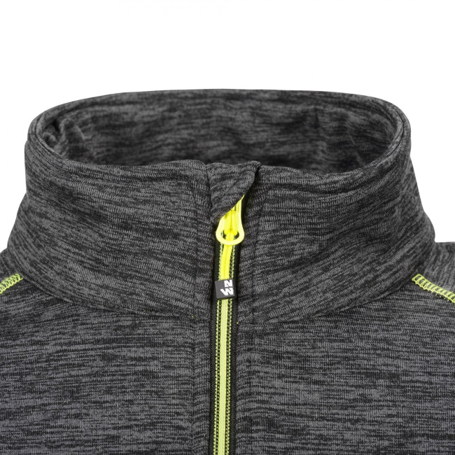 RITSVEST LENNY GRIJS GEMÊLEERD EN FLUOR GEEL - North Ways
