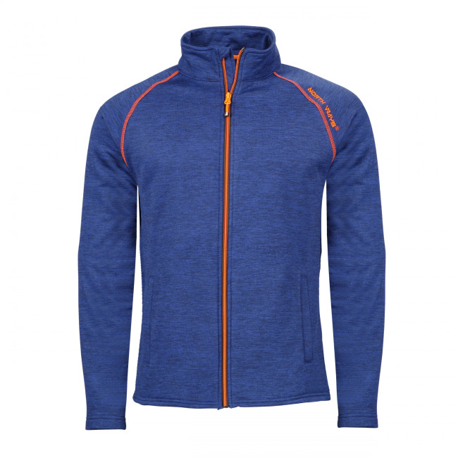 GILET ZIPPE LENNY MARINE ET ORANGE FLUO - North Ways