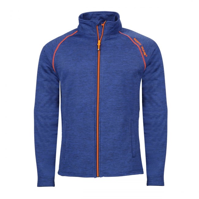 GILET ZIPPE LENNY MARINE ET ORANGE FLUO - North Ways