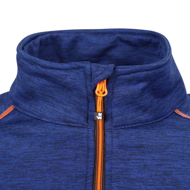 GILET ZIPPE LENNY MARINE ET ORANGE FLUO - North Ways