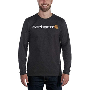 Koszulka Core Logo z długimi rękawami 104107 Czarna - Carhartt