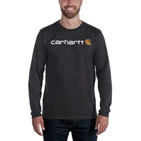 Langarm-T-Shirt Core Logo 104107 Schwarz - Carhartt