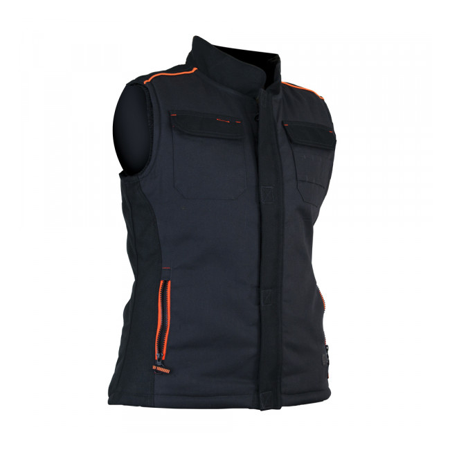 Bodywarmer bicolore femme Gris/Noir - MADISON - LMA