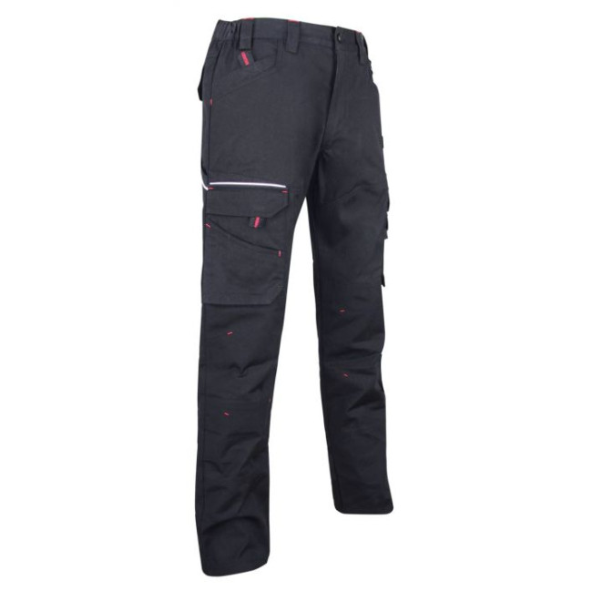 Arbeits-Cargohose Canvas Schwarz - BASALTE - LMA