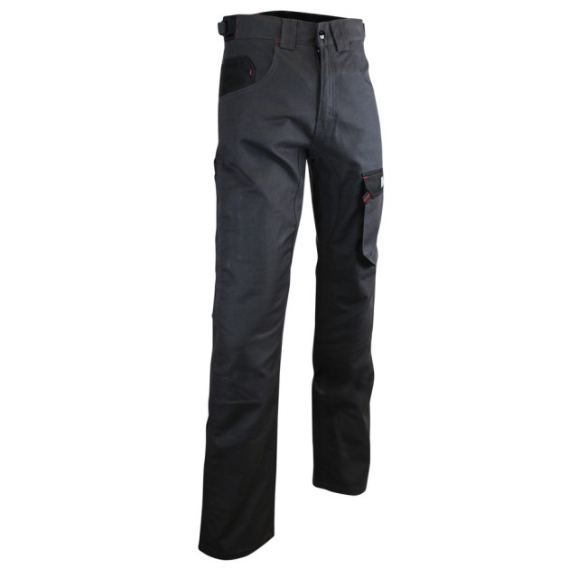 Pantalon de travail bicolore Gris Nuit/Noir - CIMENT - LMA