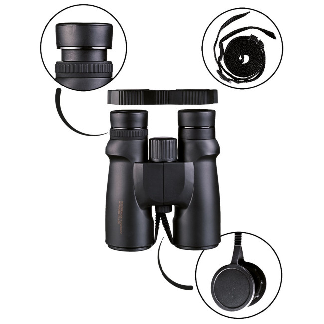 Jumelles 10x42 pliables Noir - Miltec