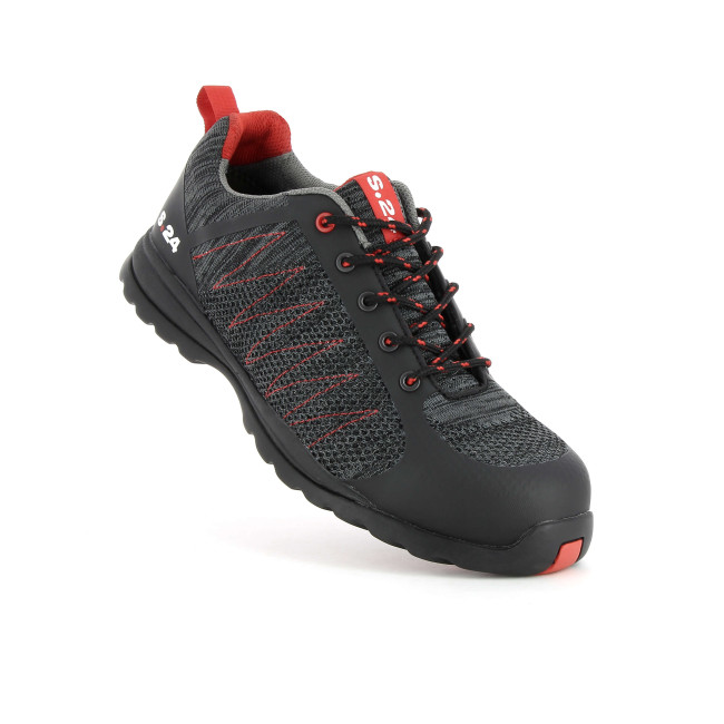 Veiligheidssneakers SIROCCO Zwart/Rood S1P HRO HI CI SRA - S.24