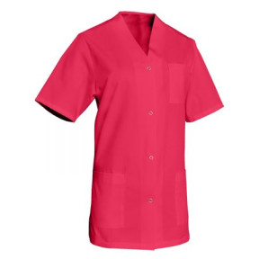 Tunique Rose de travail pressions manches courtes - SNV
