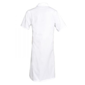 Blouse blanche pressions manches courtes - SNV