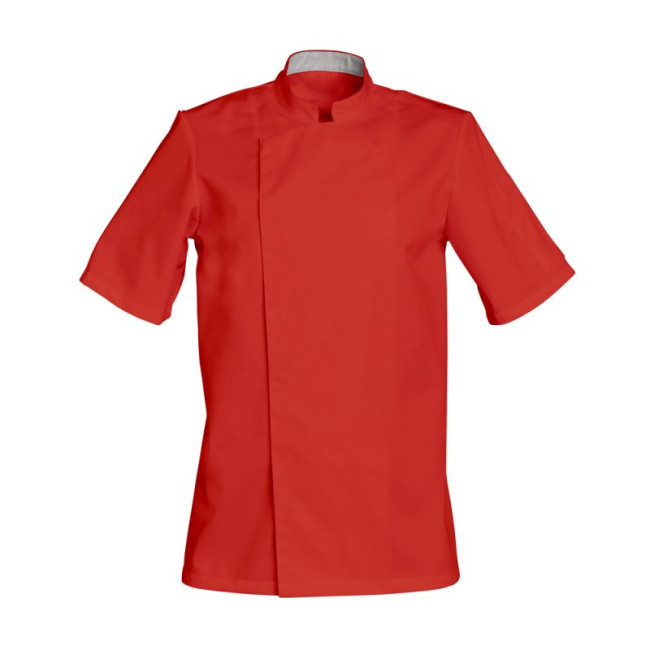 Veste de cuisine Rouge manches courtes COOKIE - SNV