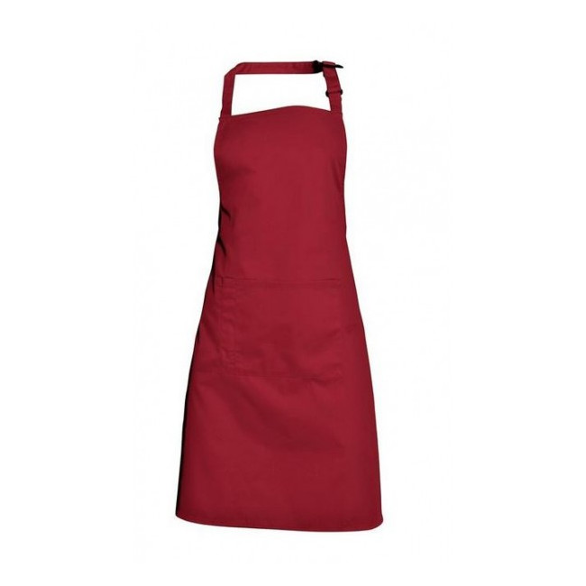 Tablier bavette ANDREA polycoton Bordeaux - SNV