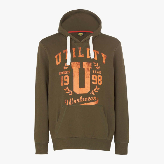 SWEATSHIRT HOOD GRAPHIC GROEN MILITARY - Diadora
