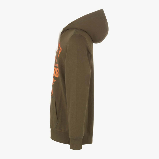 BLUZA Z KAPTUREM GRAPHIC ZIELONA MILITARY - Diadora