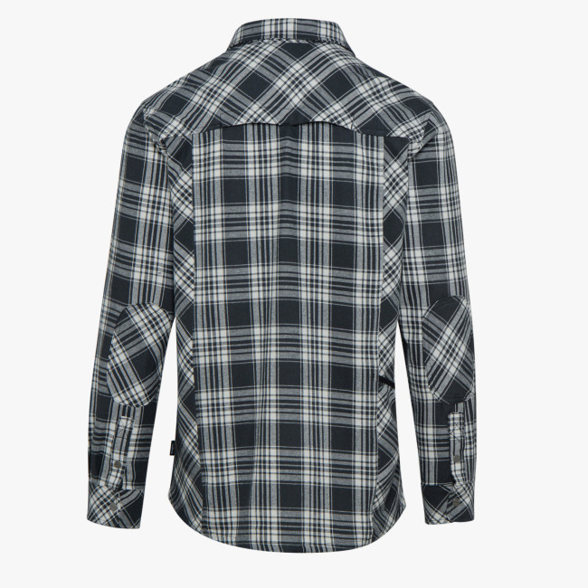 CHEMISE A CARREAUX FLANELLE SHIRT CHECK NOIR/OFF BLANC - Diadora