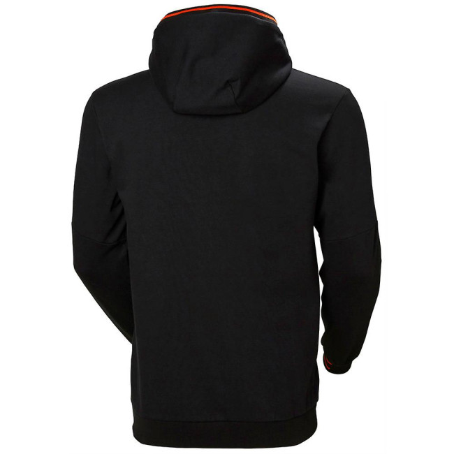 KENSINGTON ZIP HOODIE BLACK - HELLY HANSEN
