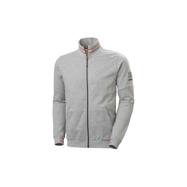 SWEATSHIRT KENSINGTON ZIP GREY - HELLY HANSEN