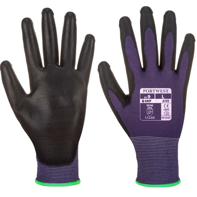 PU-gecoate handschoen A195 Touchscreen Violet - Portwest