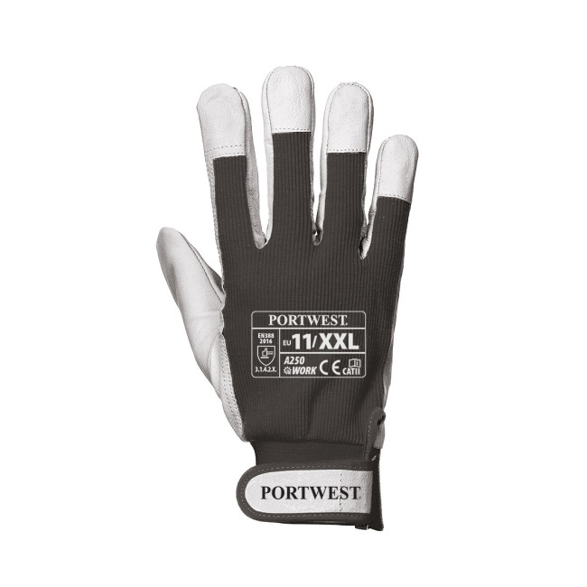 Lederhandschuh TERGSUS A250 Schwarz - Portwest
