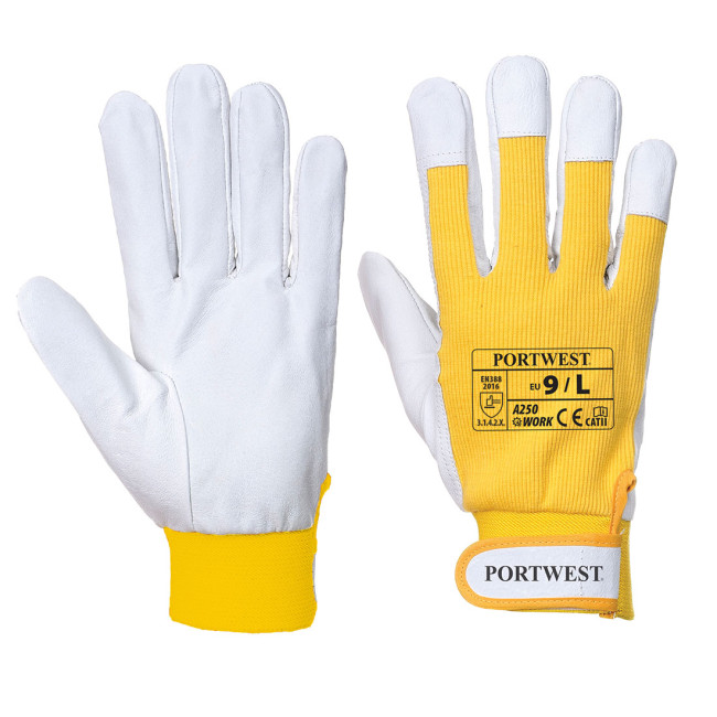 Lederhandschuh TERGSUS A250 Schwarz - Portwest
