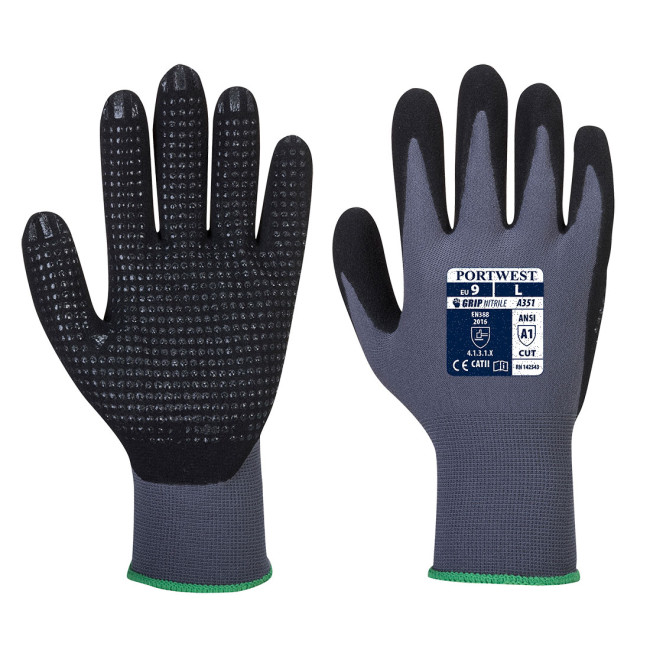 Gant DERMIFLEX PLUS A351 Gris et Noir - Portwest