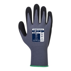 Handschuh DERMIFLEX PLUS A351 Grau und Schwarz - Portwest