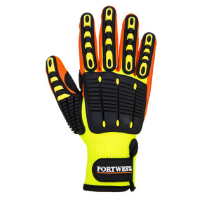 Schlagfester Handschuh Grip A721 Gelb/Orange - Portwest
