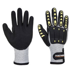 Thermische Anti Impact en Snijbestendige handschoen C A729 Grijs/Zwart - Portwest
