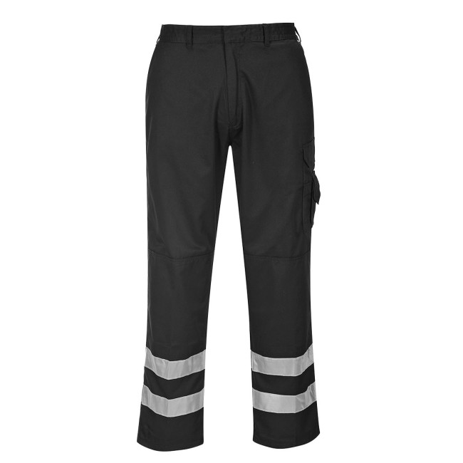 Pantalon bandes haute visibilité 8 poches S917 Noir - Portwest