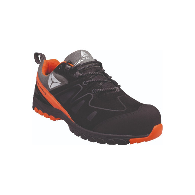 CHAUSSURE BASSE CROUTE VELOURS S3 HRO SRC Noir/Orange - DELTA PLUS