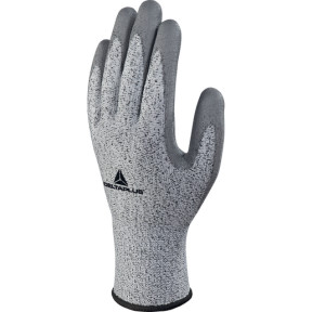 3ER-PACK - STRICKHANDSCHUH ECONOCUT MIT PU-BESCHICHTETER HANDFLÄCHE GAUGE 13 Grau - DELTA PLUS