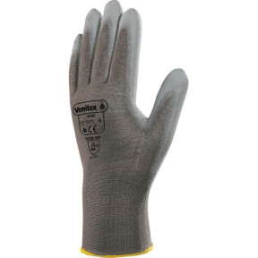 GEBREIDE POLYESTER HANDSCHOEN MET PU PALM Grijs - DELTA PLUS