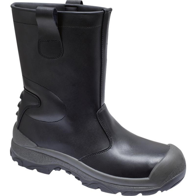 BOTTES DE TRAVAIL FOURRÉES CUIR DE VACHETTE S3 CI SRC Noir - DELTA PLUS