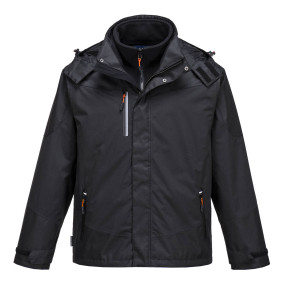 Parka 3 en 1 polaire amovible imperméable et repirant S553 Noir - Portwest