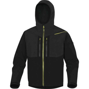 VESTE SOFTSHELL POLYESTER ELASTHANNE 3 COUCHES LAMINÉES Noir/Jaune - DELTA PLUS