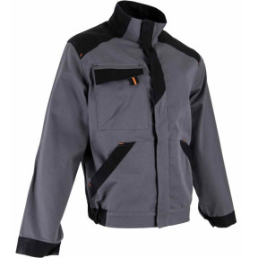 Veste de travail BRASURE bi-colore 100% coton Gris - LMA