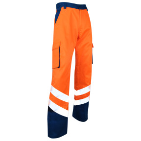 Zweifarbige Warnschutzhose BALISE in Neon-Orange - LMA