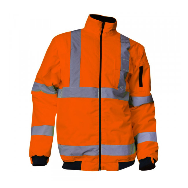 Parka 4en1 PREVENTION classe 2 Fluo imperméable et coupe vent Orange Fluo - LMA
